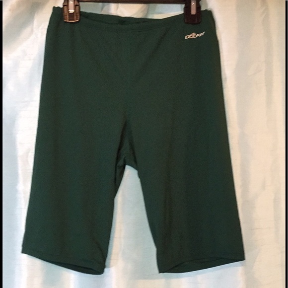 Mens jammer solid green, chlorine-resistant suit - Picture 3 of 9